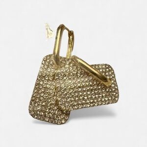 Gold and Silver Sparkling Earrings NWOT